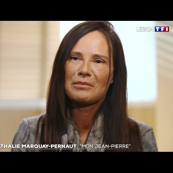 Nathalie Marquay en interview pour parler de son mari, le 03 mars. @TF1