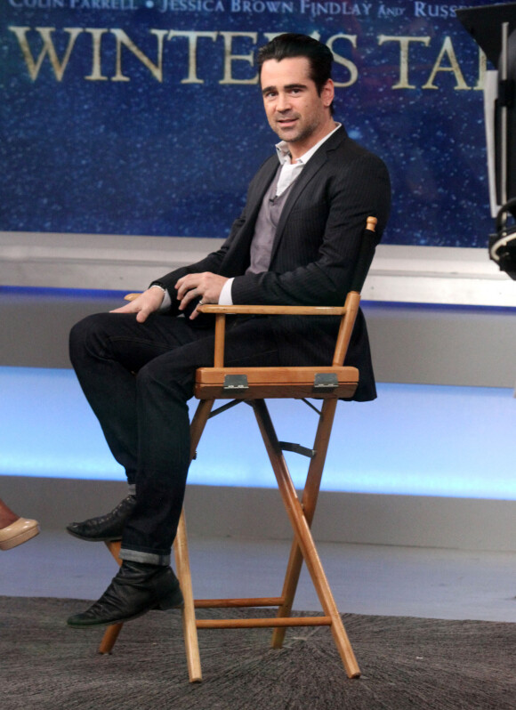 Colin Farrell sur le plateau de l'emission "Good Morning America" à New York, le 10 février 2014. 