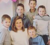 Marie-Alix Jeanson de "Familles nombreuses" entourée de ses enfants pour ses 39 ans, le 29 janvier 2022