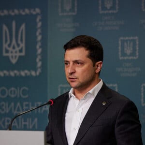 Le président ukrainien Volodymyr Zelensky