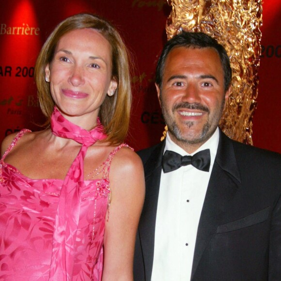José Garcia et Isabelle Doval au Fouquet's, lors de la soirée des César 2003.