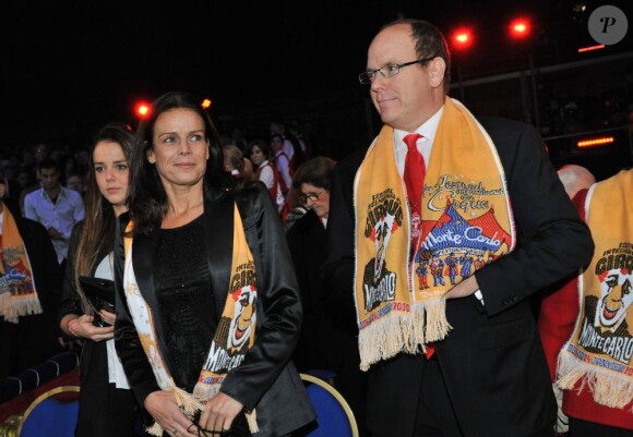 Stéphanie de Monaco à l'ouverture du Festival International du Cirque de Monte-Carlo. 14/01/2010