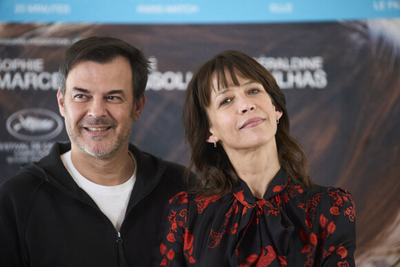 François Ozon et Sophie Marceau au photocall du film "Tout s'est bien passé" à l'hôtel "Barcelo Torre" à Madrid, le 27 janvier 2022. © Jack Abuin/Zuma Press/Bestimage