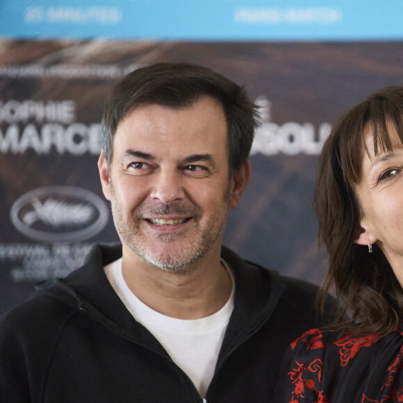 François Ozon et Sophie Marceau au photocall du film "Tout s'est bien passé" à l'hôtel "Barcelo Torre" à Madrid, le 27 janvier 2022. © Jack Abuin/Zuma Press/Bestimage