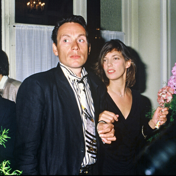 ARCHIVES - ALAIN MANEVAL ET JANE BIRKIN A DEAUVILLE LORS DU FESTIVAL EN 1985