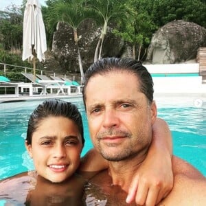 David Charvet et son fils Shaya sur Instagram.