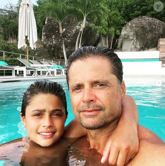 David Charvet et son fils Shaya sur Instagram.