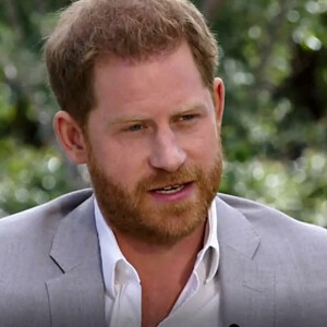 La chaîne CBS va diffuser l'entretien intitulé "Meghan & Harry" entre le prince Harry, Meghan Markle et la présentatrice américaine Oprah Winfrey, qui sera diffusé le 7 mars. Un échange qui promet son lot de révélations explosives. © Capture TV CBS via Bestimage 