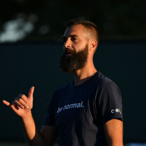 Benoît Paire - Les français s'entrainent lors du BNP Paribas Open 2022 d'Indian Wells, Californie, Etats-Unis, le 9 mars 2022. © Antoine Couvercelle/Panoramic/Bestimage