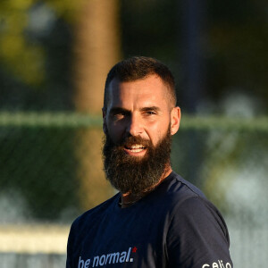 Benoît Paire - Les français s'entrainent lors du BNP Paribas Open 2022 d'Indian Wells, Californie, Etats-Unis, le 9 mars 2022. © Antoine Couvercelle/Panoramic/Bestimage