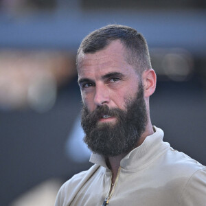 Benoît Paire face à Grigor Dimitrov lors de l'Open d'Australie. Melbourne, le 19 janvier 2022.
