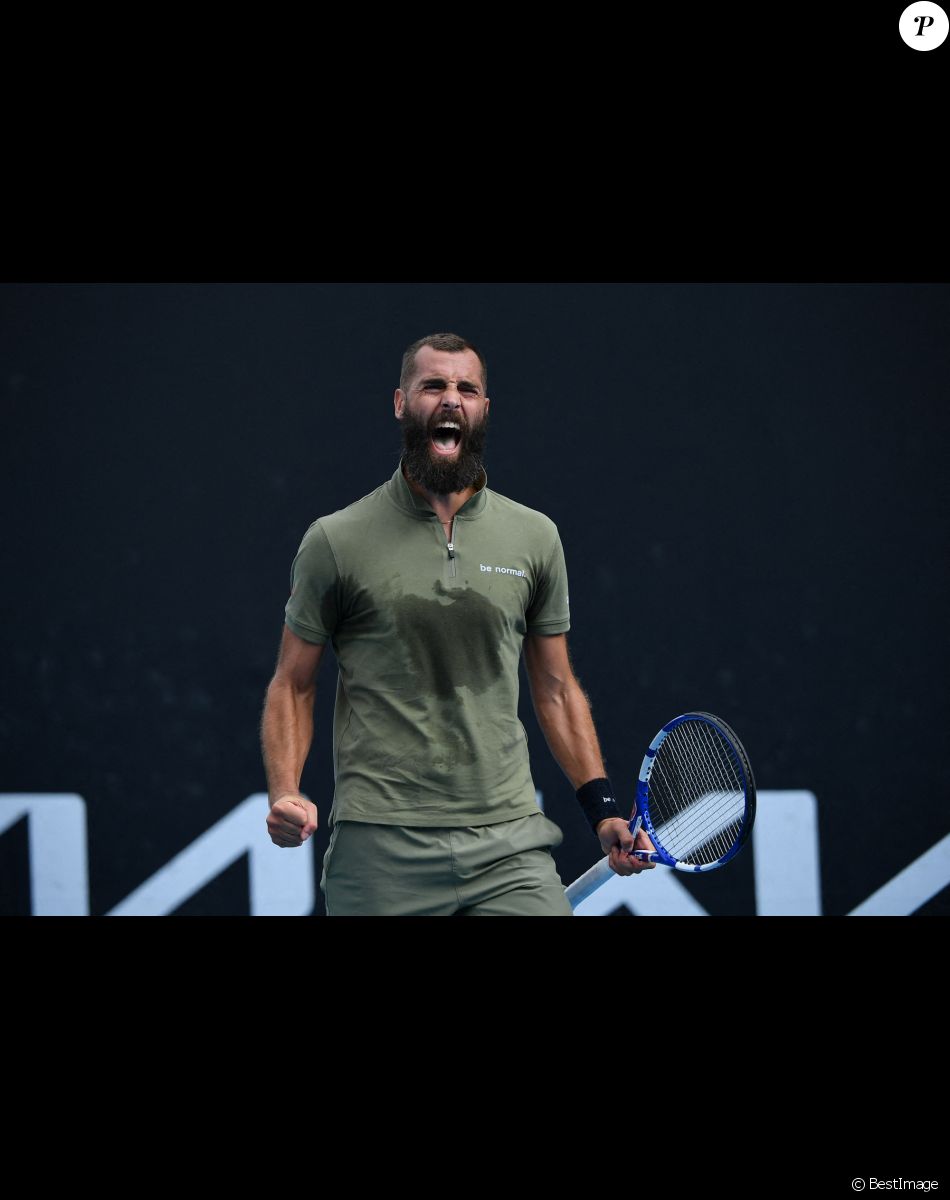 Benoît Paire face à Thiago Montero lors de l'Open d'Australie, le 18 janvier 2022.
