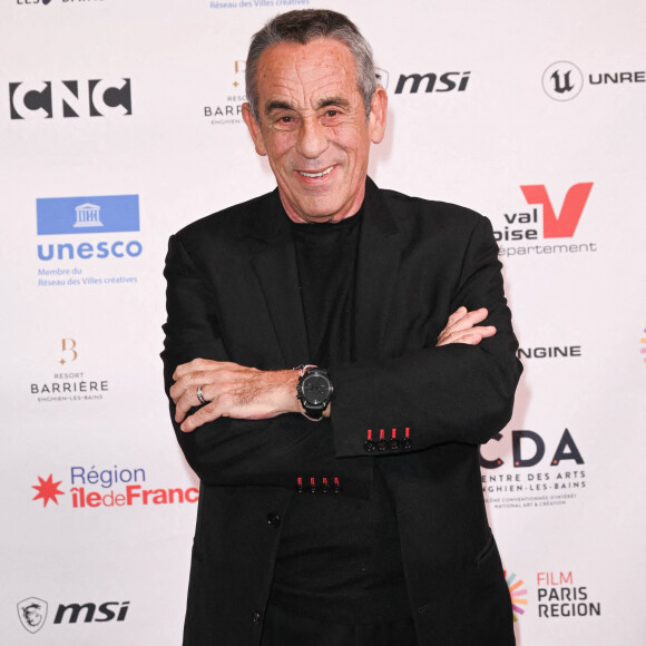 Exclusif - Thierry Ardisson a donné une conférence vendredi 28 janvier dans le cadre du PIDS Enghien (Pids Enghien - Le festival des effets spéciaux) à propos de sa nouvelle émission " Hôtel du temps ". © Guirec Coadic / Bestimage