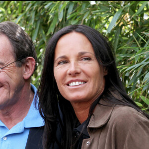 Jean-Pierre Pernaut et Nathalie Marquay à Roland Garros en 2011