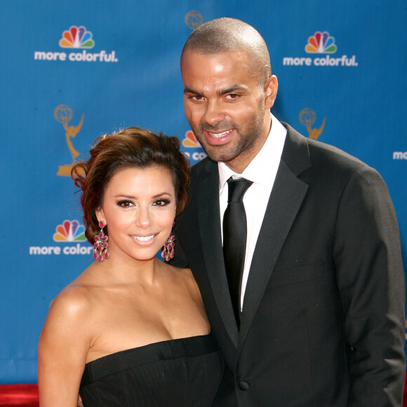 Eva Longoria et Tony Parker lors de la soirée des Emmy Awards, à Los Angeles