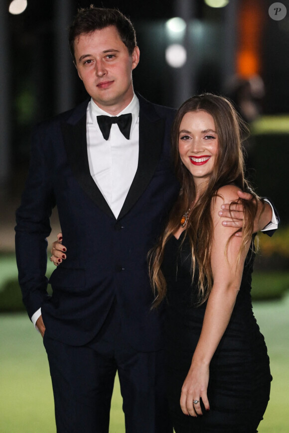 Billie Lourd et son fiancé Austen Rydell - People à la soirée de gala de l'Academy Museum of Motion Pictures à Los Angeles, le 25 septembre 2021. 