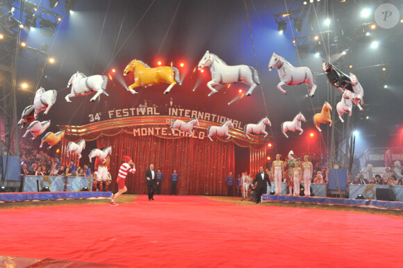 Deuxième jour du 34th Festival du cirque de Monte-carlo, le 15 janvier 2010