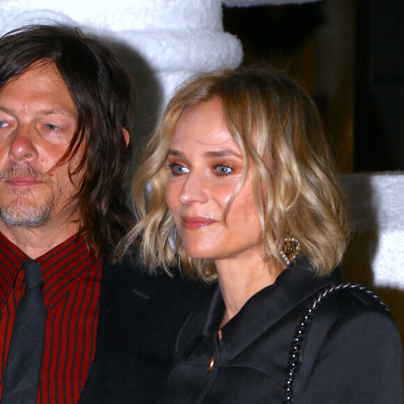 Diane Kruger et son compagnon Norman Reedus à la soirée Chanel organisée au Standard Hotel de New York, le 10 décembre 2019. 