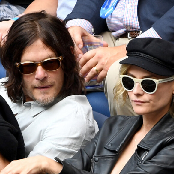 Norman Reedus et Diane Kruger à l'US Open, New York, en 2017. 