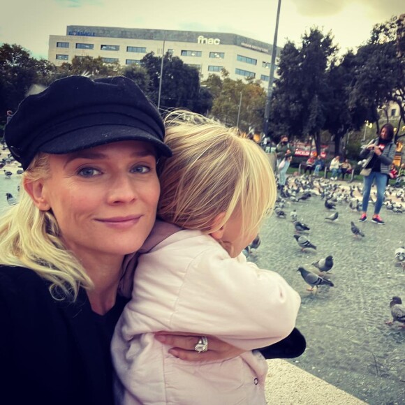 Diane Kruger et sa fille (née de sa relation avec Norman Reedus) sur Instagram, novembre 2021.