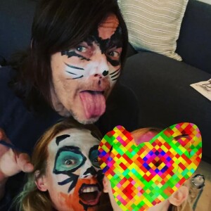 Norman Reedus, Diane Kruger et leur fille sur Instagram, février 2022.