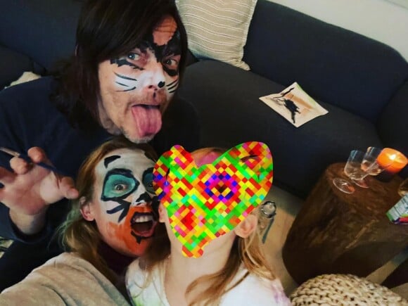 Norman Reedus, Diane Kruger et leur fille sur Instagram, février 2022.