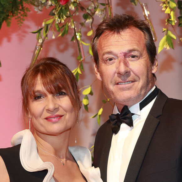 Jean-Luc Reichmann et sa femme Nathalie - Gala du 75e Grand Prix de Monaco le 28 mai 2017. © Claudia Albuquerque/Bestimage