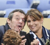 Jean-Luc Reichmann et sa femme Nathalie au Stade de France à Saint-Denis. © Pierre Perusseau/Bestimage