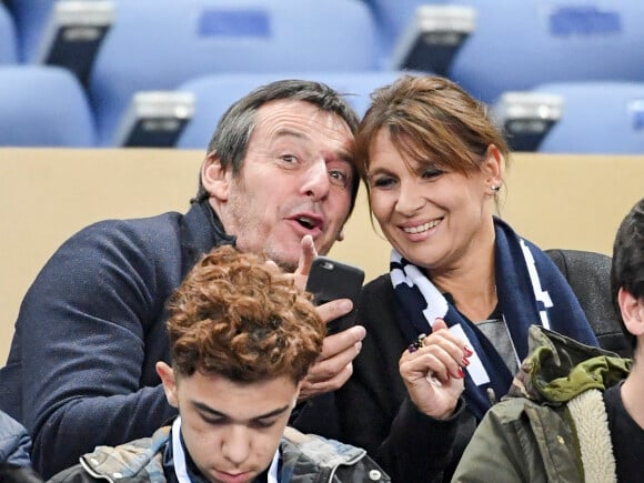 Jean-Luc Reichmann et sa femme Nathalie au Stade de France à Saint-Denis. © Pierre Perusseau/Bestimage