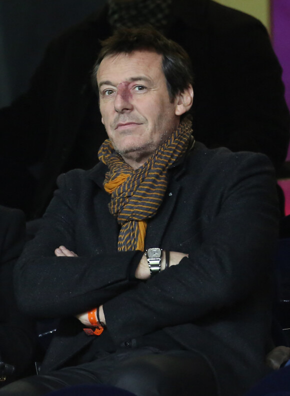 Jean Luc Reichmann - Match de football PSG - Lyon au Parc des Princes . Paris, le 16 décembre 2012.