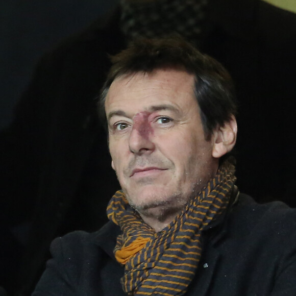 Jean Luc Reichmann - Match de football PSG - Lyon au Parc des Princes . Paris, le 16 décembre 2012.