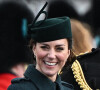 Le prince William et Kate Middleton visitent le 1er bataillon d'Irish Guards à l'occasion de la parade de la Saint-Patrick à Aldershot.