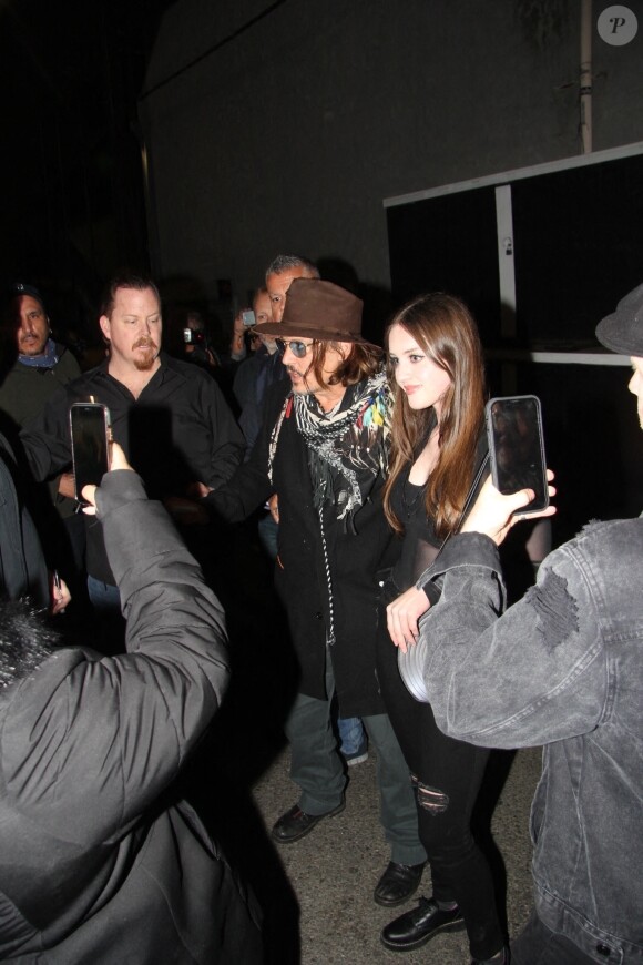 L'acteur Johnny Depp assiste à un concert caritatif à Hollywood, le 19 mars 2022.