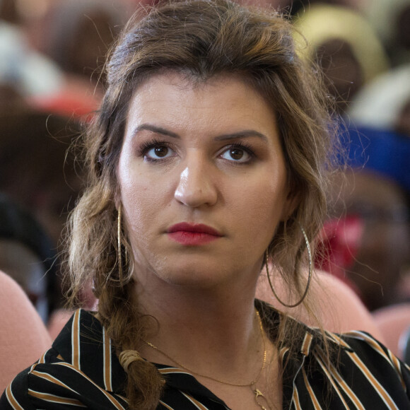 Marlène Schiappa participe à une rencontre débat sur le thème de l'autonomisation des femmes à la Maison de la Femme à N'Djamena au Tchad. Le 23 décembre 2018. © Stéphane Lemouton / Bestimage 