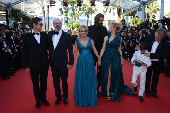 Alexandra Lamy, William Hurt et Sandrine Bonnaire au Festival de Cannes en mai 2012.