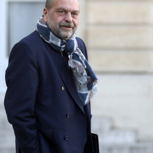 Eric Dupond-Moretti, ministre de la justice, garde des Sceaux à la sortie du conseil des ministres, le 27 octobre 2021, au palais de l'Elysée, à Paris. © Stéphane Lemouton / Bestimage