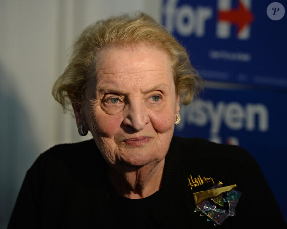 L'ancienne Secrétaire d'État des États-Unis, Madeleine Albright milite pour Hilary Clinton à Lake Worth, Floride, Etats-Unis, le 22 octobre 2016. 