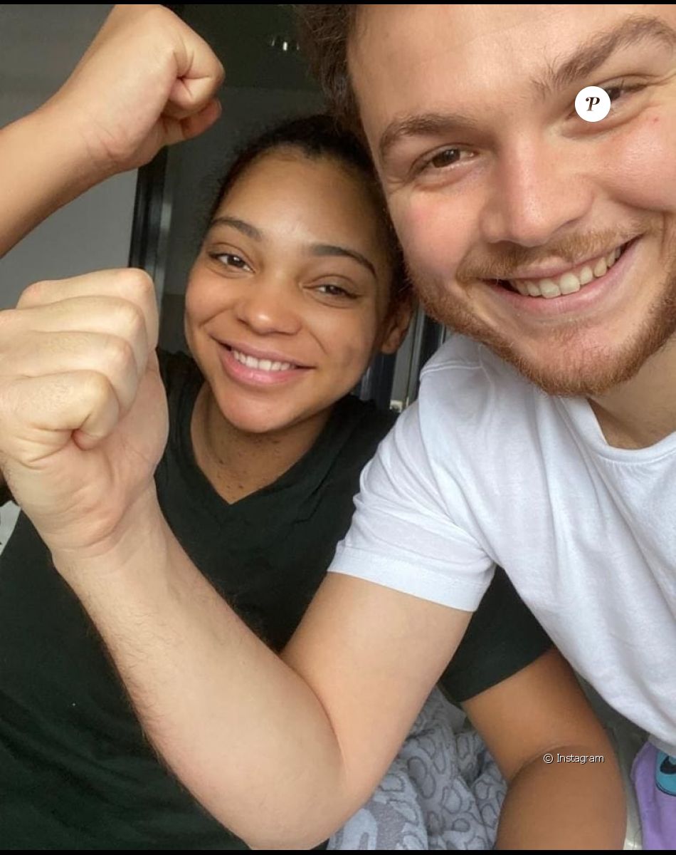 Lysa Rose, ex-candidate de télé-réalité vue dans "L'île de la tentation" et "Les Princes et princesses de l'amour", en couple avec son beau Marc-Antoine.