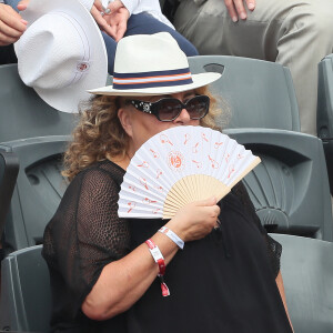 Marianne James - People dans les tribunes des Internationaux de France de Tennis de Roland Garros à Paris. Le 9 juin 2018 © Cyril Moreau / Bestimage 