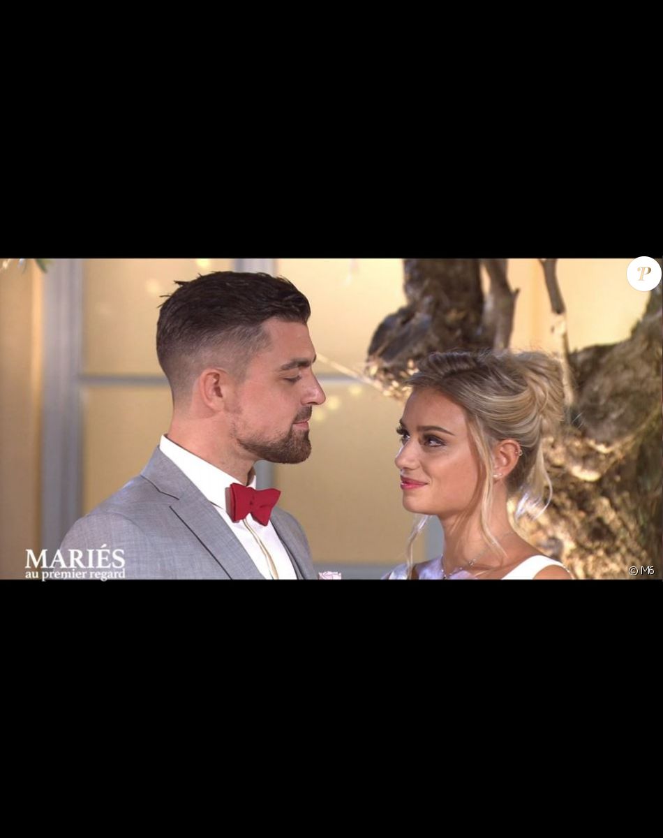 Alicia et Bruno lors de l'épisode de "Mariés au premier regard 2022" du 28 mars, sur M6