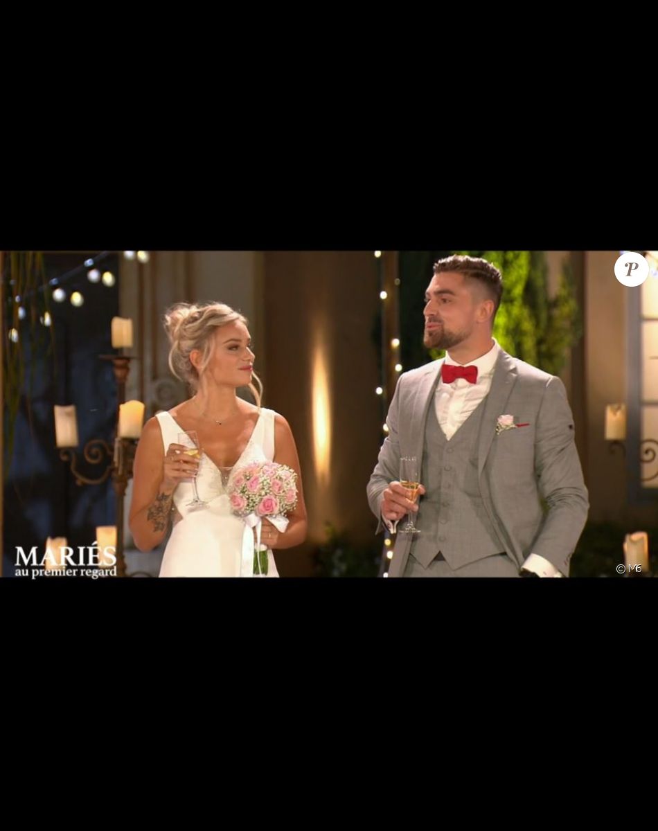 Alicia et Bruno lors de l'épisode de "Mariés au premier regard 2022" du 28 mars, sur M6