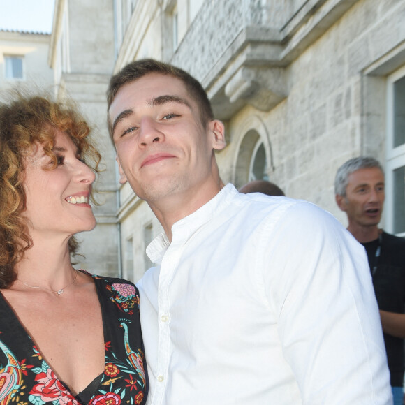Elsa Lunghini et son fils Luigi Kröner lors du premier jour de la 11ème édition du festival du Film Francophone d'Angoulême, France, le 21 août 2018. © Coadic Guirec/Bestimage 