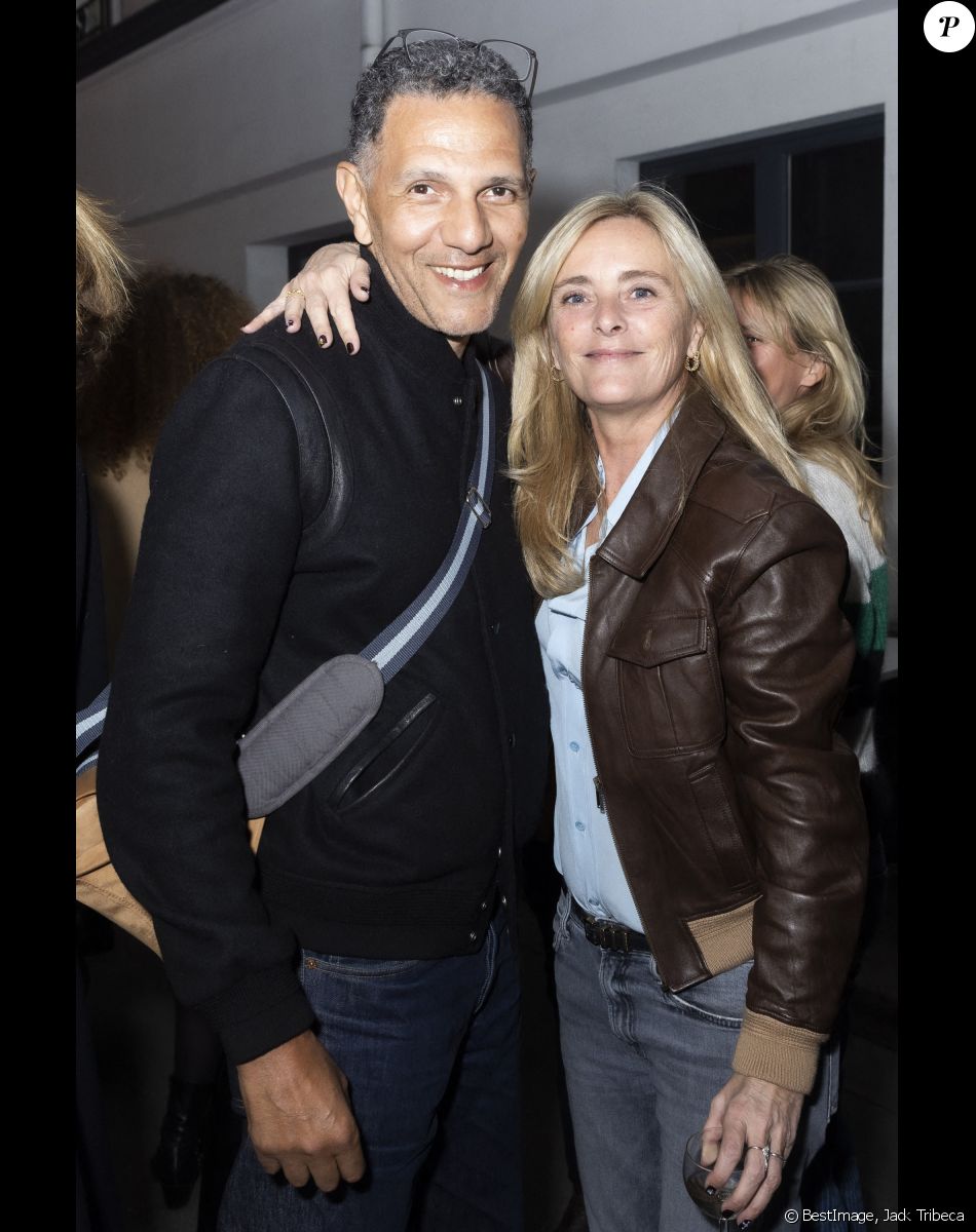 Exclusif - Roschdy Zem, Marie Poniatowski - Cocktail Chez Marc'O pour la première édition du parcours Off Vendôme. Paris, le 24 mars 2022. © Jack Tribeca / Bestimage