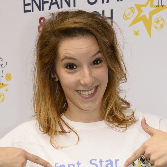 Léa François au tennis club de Paris pour l'association "Enfant, Star & Match", le 11 avril 2016. © Coadic Guirec/Bestimage 