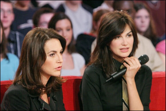Lio et sa soeur Helena Noguerra, enregistrement de l'émission "Vivement Dimanche" à Paris