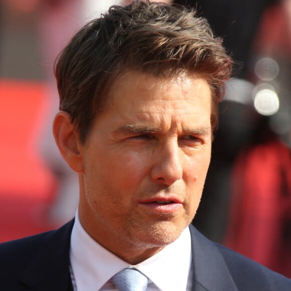 Tom Cruise à l'avant-première mondiale de "Mission: Impossible Fallout" sur la place du Trocadéro à Paris © Coadic Guirec-Denis Guignebourg/Bestimage 