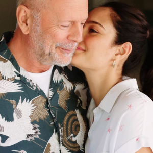 Bruce Willis et son épouse Emma Heming Willis. Mars 2021.