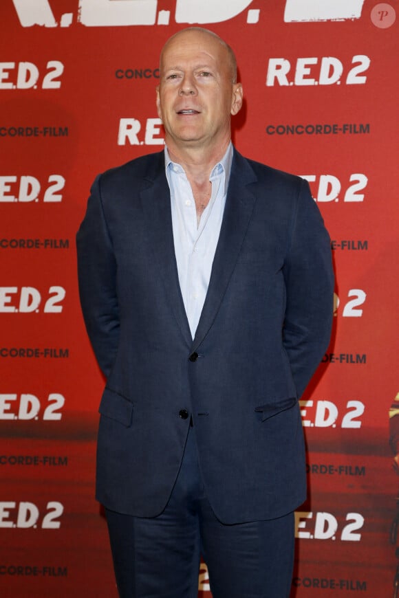 Bruce Willis lors du photocall du film "Red 2" a l'hotel Mandarin Oriental a Munich. Le 24 juillet 2013 