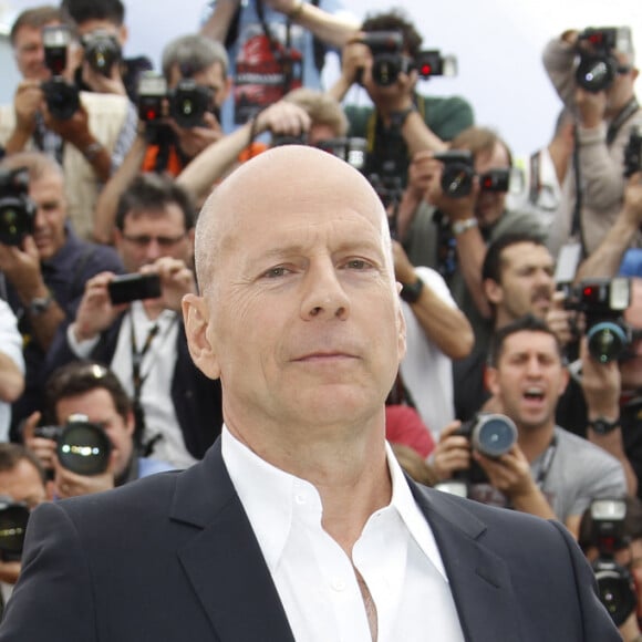 Bruce Willis - Photocall du film "Moonrise Kingdom" au Festival de Cannes 2012.