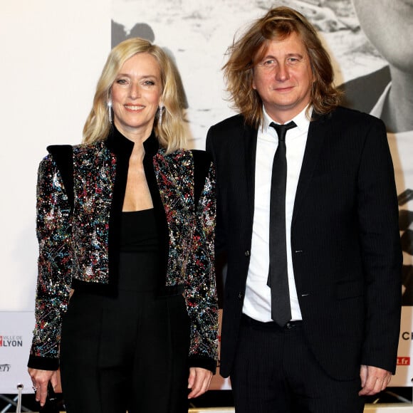 Léa Drucker et son compagnon Julien Rambaldi - Cérémonie d'ouverture du Festival Lumière 2021 à Lyon le 9 octobre 2021. © Dominique Jacovides / Bestimage 